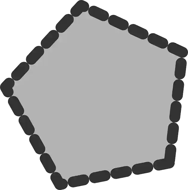Free download Polygon Dotted Pentagon - Free vector graphic on Pixabay free illustration to be edited with GIMP free online image editor