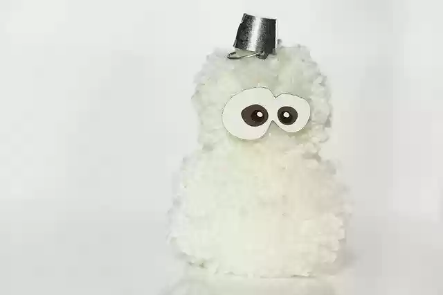 Free download Pompom Snowman Funny -  free photo or picture to be edited with GIMP online image editor