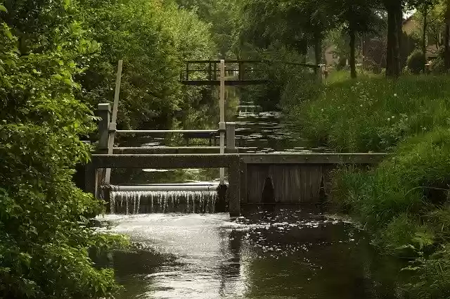 Free download Pond Channel Water -  free photo or picture to be edited with GIMP online image editor