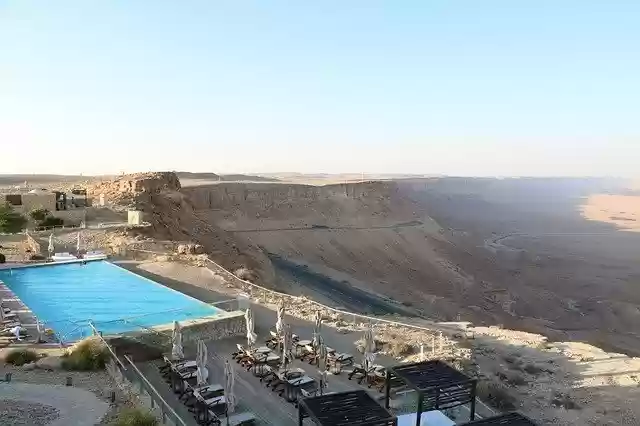 Free download Pool Hotel Desert -  free photo or picture to be edited with GIMP online image editor