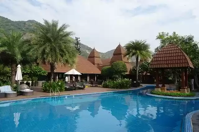 Free download Pool Resort Architecture -  free free photo or picture to be edited with GIMP online image editor