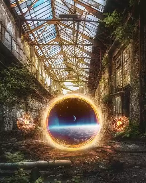 Free download Portal Abandoned Space -  free photo or picture to be edited with GIMP online image editor