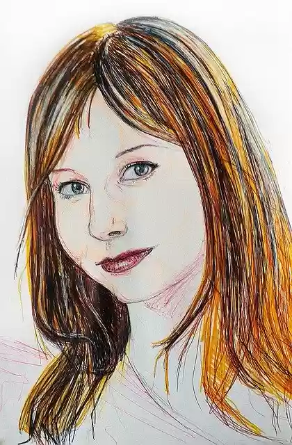 Free download Portrait Girl Woman Brown -  free illustration to be edited with GIMP free online image editor