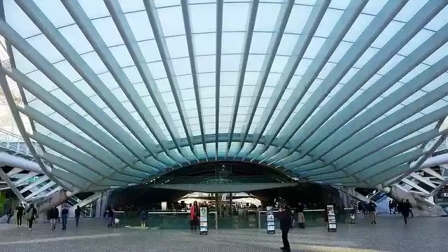 Free download Portugal Oriente Railway Station -  free photo or picture to be edited with GIMP online image editor