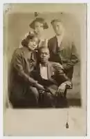 Free download Postcard of Young Men and Women free photo or picture to be edited with GIMP online image editor