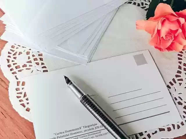 Free download Postcard Pen Write free photo template to be edited with GIMP online image editor