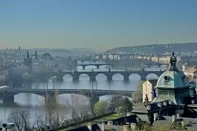Free download prague praha bridge czech europe free picture to be edited with GIMP free online image editor