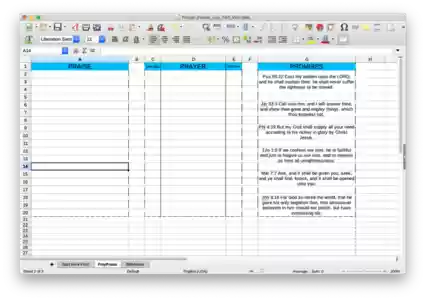 Ücretsiz şablon Dua Övgü Listesi, LibreOffice, OpenOffice, Microsoft Word, Excel, Powerpoint ve Office 3 için geçerli 5X365 Dikey