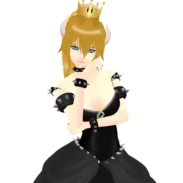 Free download Princess Bowsette -  free illustration to be edited with GIMP free online image editor