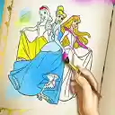 Princesses Coloring Book  screen for extension Chrome web store in OffiDocs Chromium