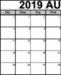 Free download Printable August 2019 Calendar DOC, XLS or PPT template free to be edited with LibreOffice online or OpenOffice Desktop online