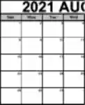 Free download Printable August 2021 Calendar Microsoft Word, Excel or Powerpoint template free to be edited with LibreOffice online or OpenOffice Desktop online