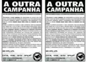 Free download Proposta A Outra Campanha Panfleto free photo or picture to be edited with GIMP online image editor