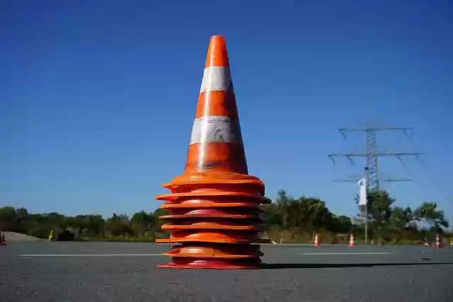 Free download pylons traffic cone orange white free picture to be edited with GIMP free online image editor