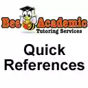 Quick References by Bee Academic Tutoring  screen for extension Chrome web store in OffiDocs Chromium