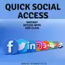 Quick Social Access  screen for extension Chrome web store in OffiDocs Chromium