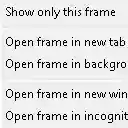 "This Frame" Context Menu  screen for extension Chrome web store in OffiDocs Chromium