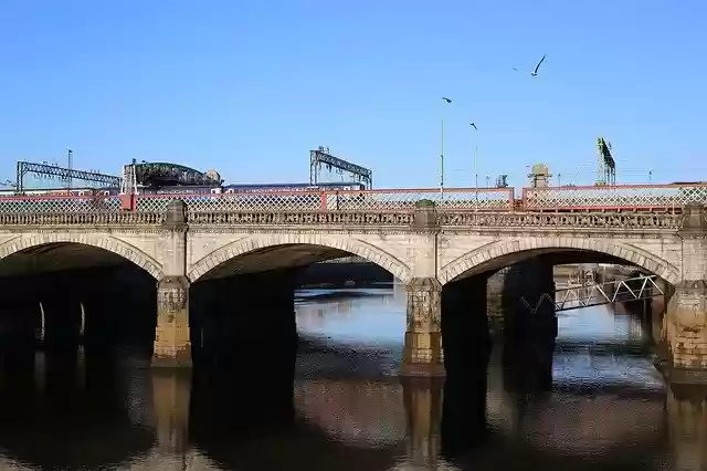 Free download Rail Railway Bridge -  free photo or picture to be edited with GIMP online image editor