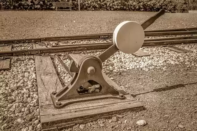 Free download Railway Rails Change Lines -  free photo or picture to be edited with GIMP online image editor