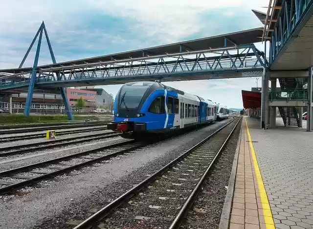 Free download Railway Station Train -  free free photo or picture to be edited with GIMP online image editor