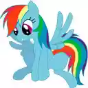 Rainbow Dash V.2  screen for extension Chrome web store in OffiDocs Chromium