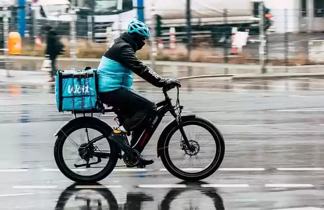 Free download rain delivery service courier free picture to be edited with GIMP free online image editor