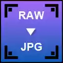 RAW to JPG Converter  screen for extension Chrome web store in OffiDocs Chromium