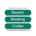 Recent Meeting Codes  screen for extension Chrome web store in OffiDocs Chromium