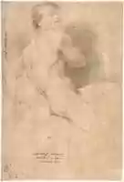 Free download Reclining Male Nude (recto); Seated Male Nude (verso) free photo or picture to be edited with GIMP online image editor