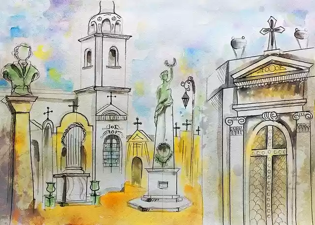 Free download Recoleta Cemetery Argentina Buenos -  free illustration to be edited with GIMP free online image editor
