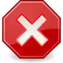 Red Block  screen for extension Chrome web store in OffiDocs Chromium