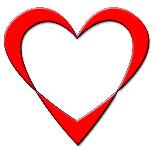 Free download Red Heart Outline -  free illustration to be edited with GIMP free online image editor