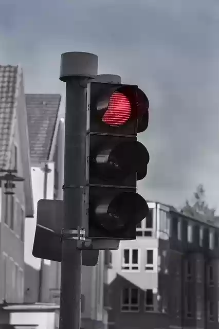Free download Red Traffic Lights Stop Black And -  free photo or picture to be edited with GIMP online image editor