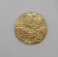 Free download Reproduction of a gold disk ornament with spirals free photo or picture to be edited with GIMP online image editor