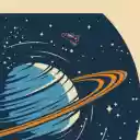 Retro Space Travel Poster  screen for extension Chrome web store in OffiDocs Chromium