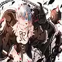 Re:Zero Yandere Rem Theme  screen for extension Chrome web store in OffiDocs Chromium