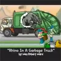 Free download Rhino In A Garbage Truck free photo or picture to be edited with GIMP online image editor