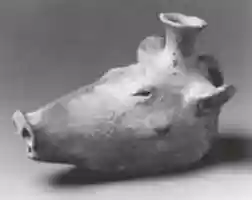 Free download Rhyton in the shape of a boar head free photo or picture to be edited with GIMP online image editor