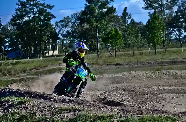 Free download rider kawasaki dirt bike soil free picture to be edited with GIMP free online image editor