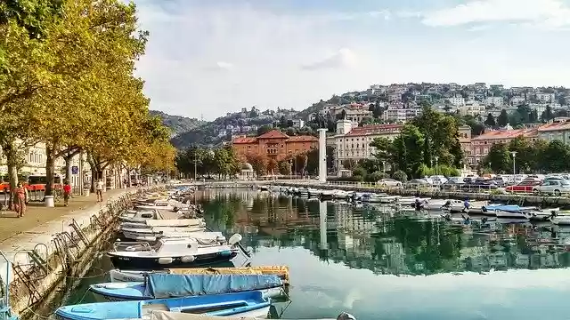 Kostenloser Download der kostenlosen Fotovorlage für den Hafen von Rijeka Kroatien zur Bearbeitung mit dem GIMP-Online-Bildbearbeitungsprogramm