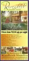 Free download Rivendelle Guest House (Namibia) Pamphlet free photo or picture to be edited with GIMP online image editor