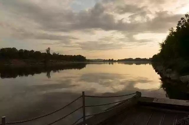River Dawn Clouds by OffiDocs for office