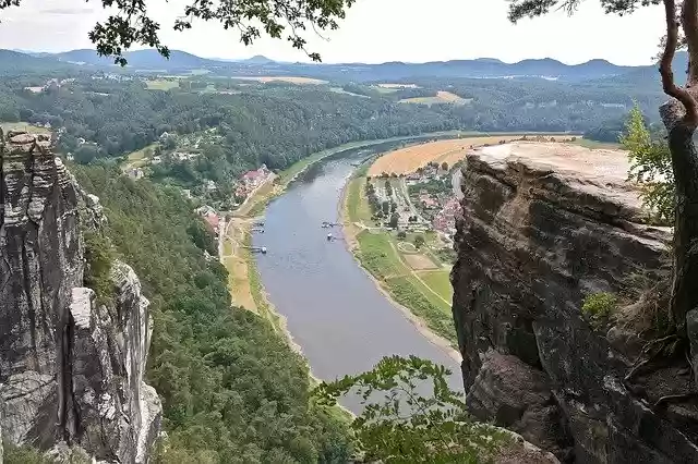 Free download River Horizon Water -  free photo or picture to be edited with GIMP online image editor