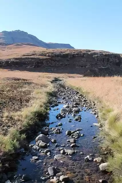 Free download River Mountains Drakensberg -  free photo or picture to be edited with GIMP online image editor