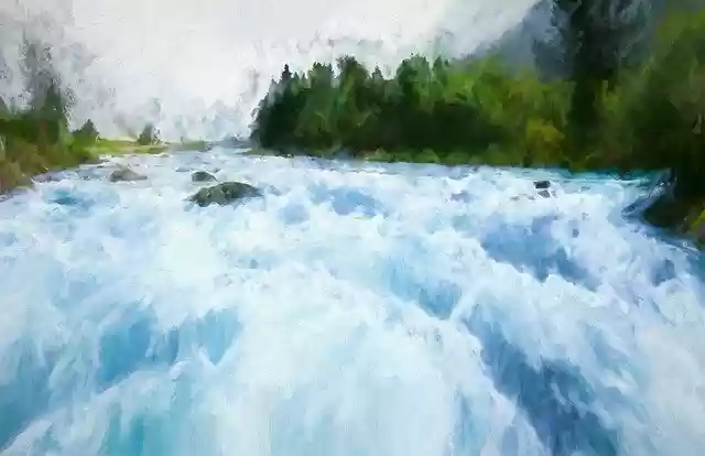 Free download River Una Land -  free illustration to be edited with GIMP free online image editor