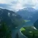 River under the mountain  screen for extension Chrome web store in OffiDocs Chromium
