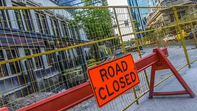 Free download Road Construction Site Barrier -  free photo or picture to be edited with GIMP online image editor