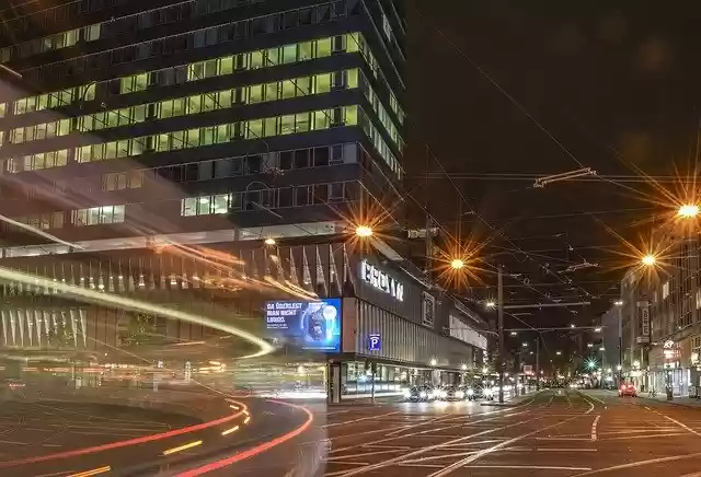 Free download Road Night City -  free photo or picture to be edited with GIMP online image editor