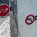 Road Signs on Wall on Street  screen for extension Chrome web store in OffiDocs Chromium