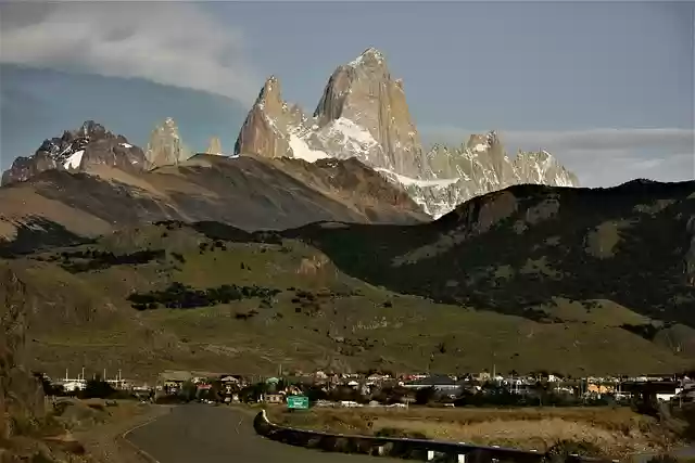 Free download road village mountains pavement free picture to be edited with GIMP free online image editor